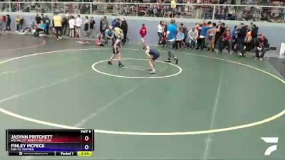 53 lbs Round 2 - Jasynn Pritchett, Mid Valley Wrestling Club vs Finley McPeck, Mat-Su Matmen