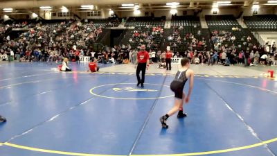 95 lbs 7th Place Match - Patrick Varela, Kearney Matcats vs Jaxon Ebner, Kearney MatCats Wrestling Club