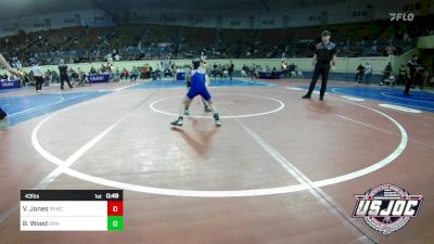 43 lbs 3rd Place - Violet Jones, Springdale Youth Wrestling vs Brooks Wood, Oklahoma Wrestling Academy