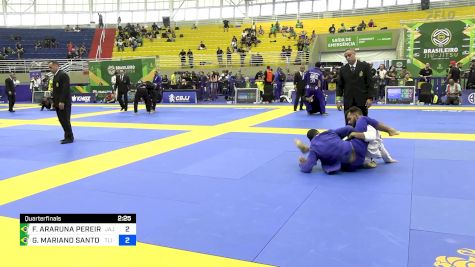 FABIO ARARUNA PEREIRA vs GIAN MARIANO SANTOS 2024 Brasileiro Jiu-Jitsu IBJJF