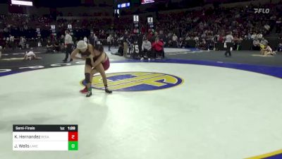 101 lbs Semifinal - Katherine Hernandez, Bell Gardens vs Jillian Wells, Lakeside