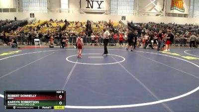 50 lbs Cons. Semi - Robert Donnelly, NWAA vs Karsyn Robertson, Gowanda Wrestling Club