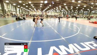 120 lbs Consi Of 32 #1 - Gavin Osborn, MN vs Nathan Sayers, MA