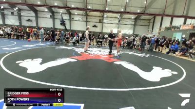 175 lbs Quarterfinal - Bridger Foss, OR vs Roth Powers, AK