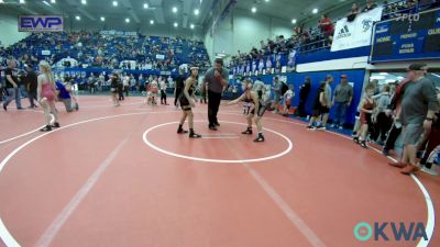 85 lbs Semifinal - Cooper Brien, Pawnee Peewee Wrestling vs Gunner Jackson, Tecumseh Youth Wrestling