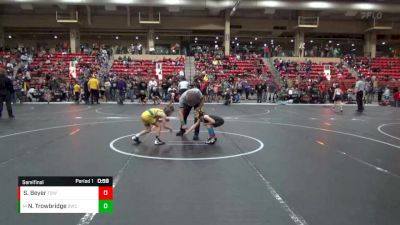 61 lbs Semifinal - Nolan Trowbridge, Bobcat Wrestling Club vs Samson Beyer, The Best Wrestler