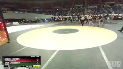 3A-132 lbs Semifinal - Jack Vandehey, Banks vs Kaden Haugen, Santiam Christian