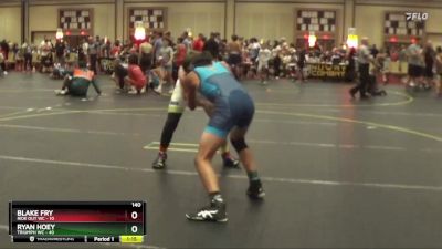 140 lbs Round 4 (6 Team) - Ryan Hoey, Triumph WC vs Blake Fry, Ride Out WC