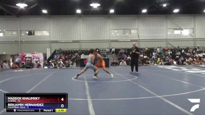 138 lbs Placement Matches (8 Team) - Maddox Khalimsky, Illinois vs Benjamin Hernandez, California Gold