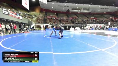 144 lbs Cons. Round 3 - Jonas Abrams, Infinity Wrestling vs Julian Solis, Church Boyz Wrestling Club