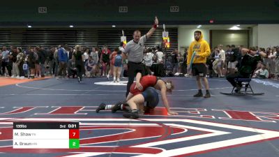 138 lbs Semifinal - Maddox Shaw, PA vs Alex Braun, MN