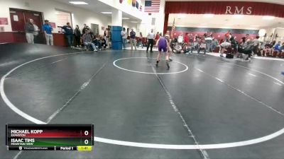 126 lbs Cons. Round 2 - Michael Kopp, Evanston vs Isaac Tims, Mountain View