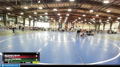 96 lbs Rd# 6- 9:00am Saturday Final Pool - Beckhem Fields, Nebraska Elite vs Calan Childress, Cali Red