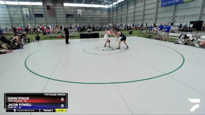 160 lbs Placement Matches (16 Team) - Gavin Pogue, Team Oregon vs Jacob Powell, TEAM NC