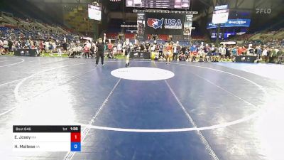 195 lbs Rnd Of 64 - Elijah Josey, Massachusetts vs Harry Maltese, Virginia