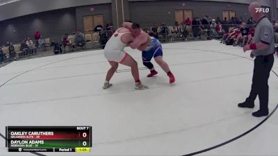 288 lbs Round 2 (8 Team) - Daylon Adams, Nebraska Blue vs Oakley Caruthers, Oklahoma Elite