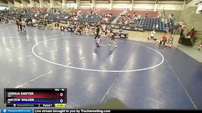 53 lbs 3rd Place Match - Joshua Sawyer, WA vs Hayzon Walker, UT