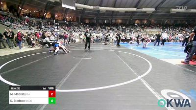 105 lbs Round Of 16 - Mason Moseley, R.a.w. vs Gage Bledsoe, Woodland Wrestling Club