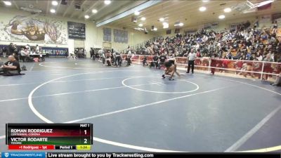 160 lbs Champ. Round 2 - Roman Rodriguez, Centennial-Corona vs Victor Rodarte, Tesoro