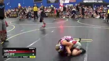 82 lbs Round 4 (6 Team) - Lyzah Behn, Team Gotcha vs Luke Phillips, Ares