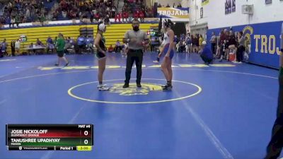 115 lbs Champ. Round 2 - Josie Nickoloff, OLENTANGY ORANGE vs Tanushree Upadhyay, MASON