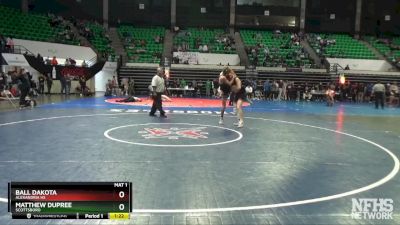 5A 132 lbs Quarterfinal - Matthew Dupree, Scottsboro vs Ball Dakota, Alexandria HS