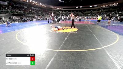 75 lbs Round Of 16 - Christopher Baldo, Bitetto Trained Wrestling vs Jackson Pressman, Shore Thing WC