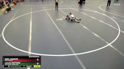 Quarterfinal - Lucas Mattson, Rum River Wrestling vs Axel Hanson, Iron KoMets