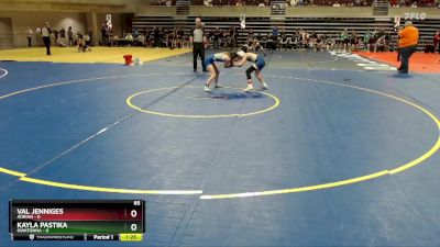 85 lbs Quarterfinals (8 Team) - Kayla Pastika, Owatonna vs Val Jenniges, Adrian