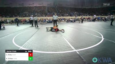 80 lbs Quarterfinal - Carson Riley, Skiatook Youth Wrestling 2022-23 vs Asher Stites, Cowboy Wrestling Club