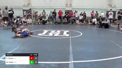 75 lbs Round 3 - Cruz Perez, Dayton Bandits - Gray vs Mason Cobb, Patriots Wrestling Club