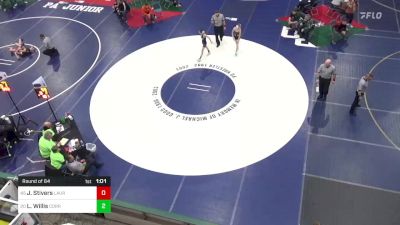 96 lbs Round Of 64 - Jimmy Stivers, Laurel vs Logan Willis, Corry