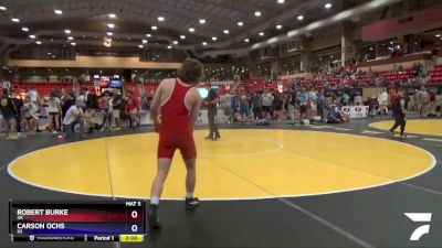 132 lbs Cons. Round 5 - Robert Burke, OK vs Carson Ochs, KS