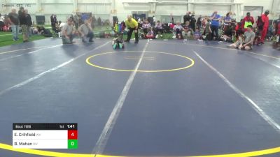 55-B lbs Quarterfinal - Elijah Crihfield, WV vs Blaise Mahan, WV