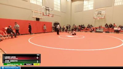 132 lbs Champ. Round 2 - Lenin Leon, East Valley (Yakima) vs Jose Arroyo, Kamiakin