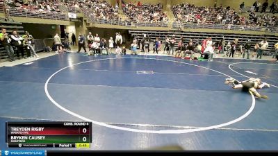 70 lbs Cons. Round 4 - Treyden Rigby, Wasatch WC vs Bryken Causey, Shootbox