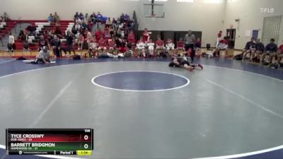 106 lbs Quarters & Wb (16 Team) - Barrett Bridgmon, Homewood Hs vs Tyce Crosswy, Bob Jones