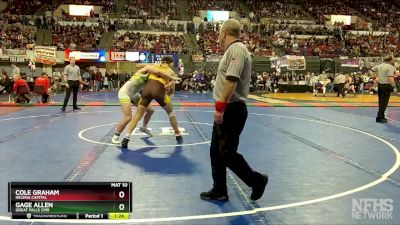 AA - 182 lbs Semifinal - Cole Graham, Helena Capital vs Gage Allen, Great Falls CMR