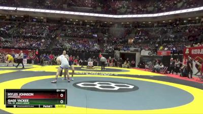 D1-190 lbs Champ. Round 1 - Myles Johnson, Springboro vs Gage Yackee, Tol. St. John`s Jesuit