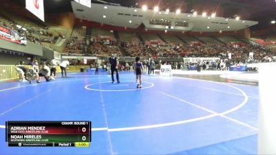 49 lbs Champ. Round 1 - Adrian Mendez, Wild Cats Wrestling Club vs Noah Mireles, Scotsmen Wrestling Club