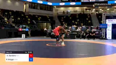 77 kg Quarterfinal - Kendrick Sanders, New York Athletic Club vs Riley Briggs, Community Youth Center - Concord Campus
