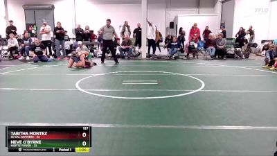 127 lbs Round 4 (6 Team) - Tabitha Montez, So Cal Hammers vs Neve O`Byrne, Misfits Power