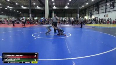 70 lbs Round 1 (4 Team) - Tanner McCray-Bey, RAMPAGE WRESTLING CLUB vs Lachlan McLeod, HANOVER HAWKEYE