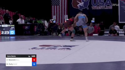 62 kg Cons Semis - Zoe Nowicki, Bulldog Wrestling Club vs Bridgette Duty, Army (WCAP)