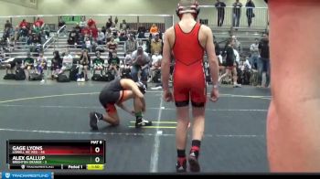 129 lbs Round 2 (4 Team) - Maze Baker, Brighton Orange vs Eli Frell, Lowell WC Red