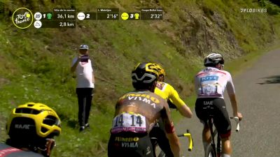 Geraint Thomas Surprises Yellow Jersey With Attack On Col De Spandelles