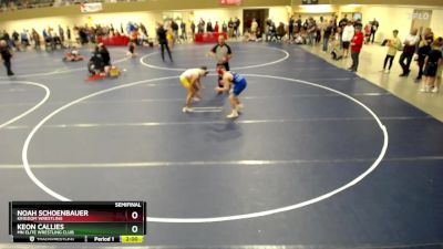 125 lbs Semifinal - Noah Schoenbauer, Kingdom Wrestling vs Keon Callies, MN Elite Wrestling Club