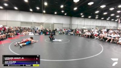 160 lbs Semis & 3rd Wb (16 Team) - Leonard Ashley Jr., Virginia vs Sam Duling, Kansas Blue