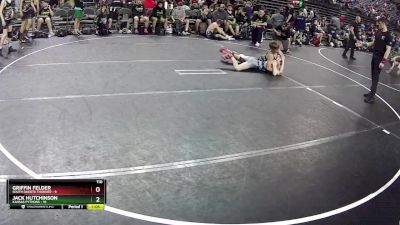 110 lbs Semis & 1st Wrestleback (8 Team) - Griffin Felder, South Dakota Thunder vs Jack Hutchinson, Kansas Pythons