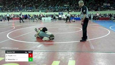 118 lbs Round Of 32 - Jaxon Truitt, Owasso Junior High vs Chris Mancilla, Yukon